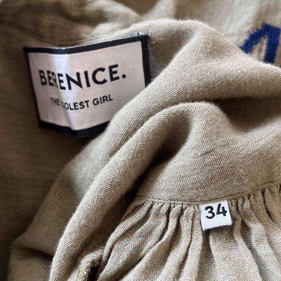 Berenice Paris Cassandra Lucky Embroidered Top Size 34 Whimsical Fun Cool Girl - Picture 11 of 16